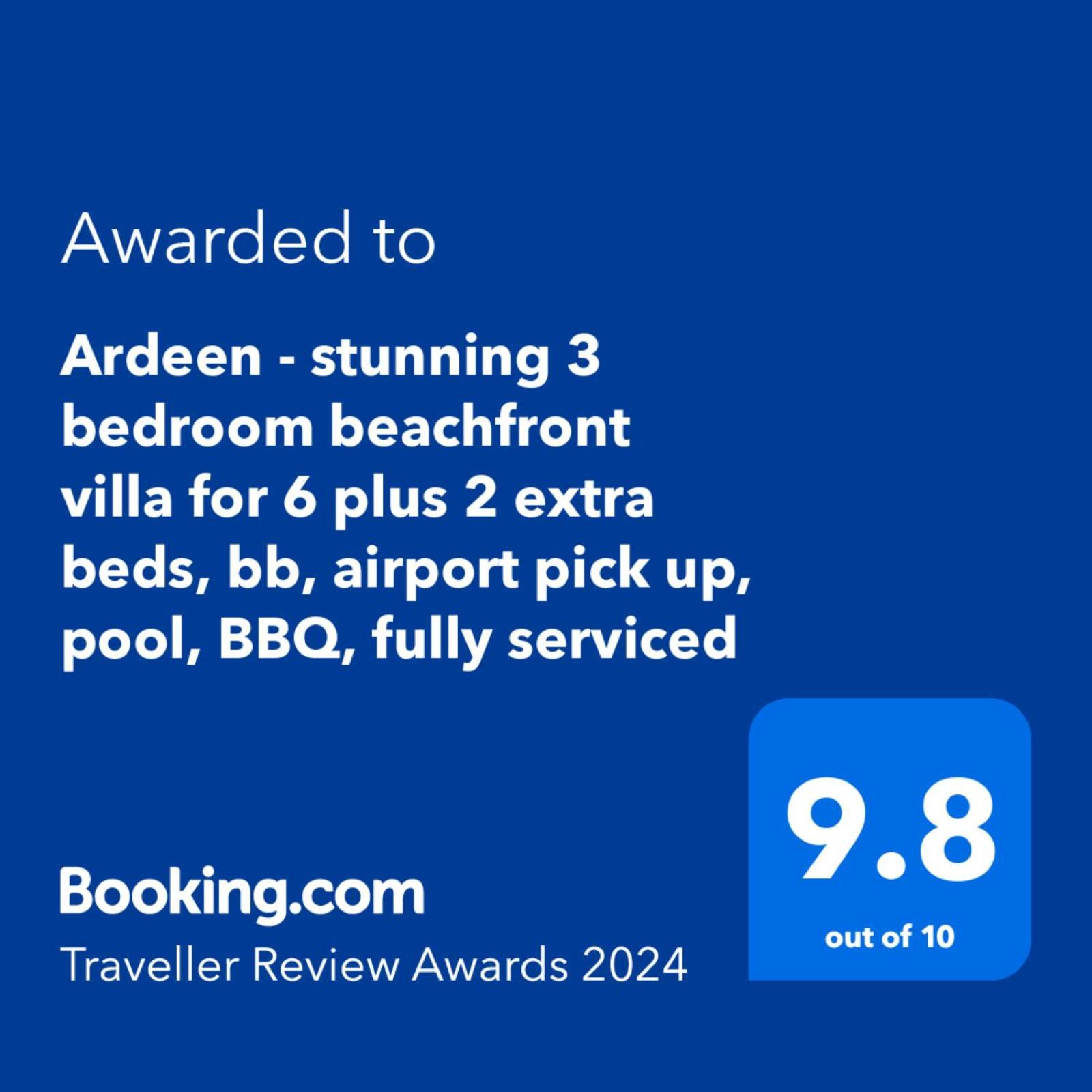Ardeen Villa - Superb 3 Bedroom Beachfront For 6, Bb, Free Pick Up For 7 Night Stays Arriving Together, Fully Serviced, Taxes Included Tangalle Exteriör bild