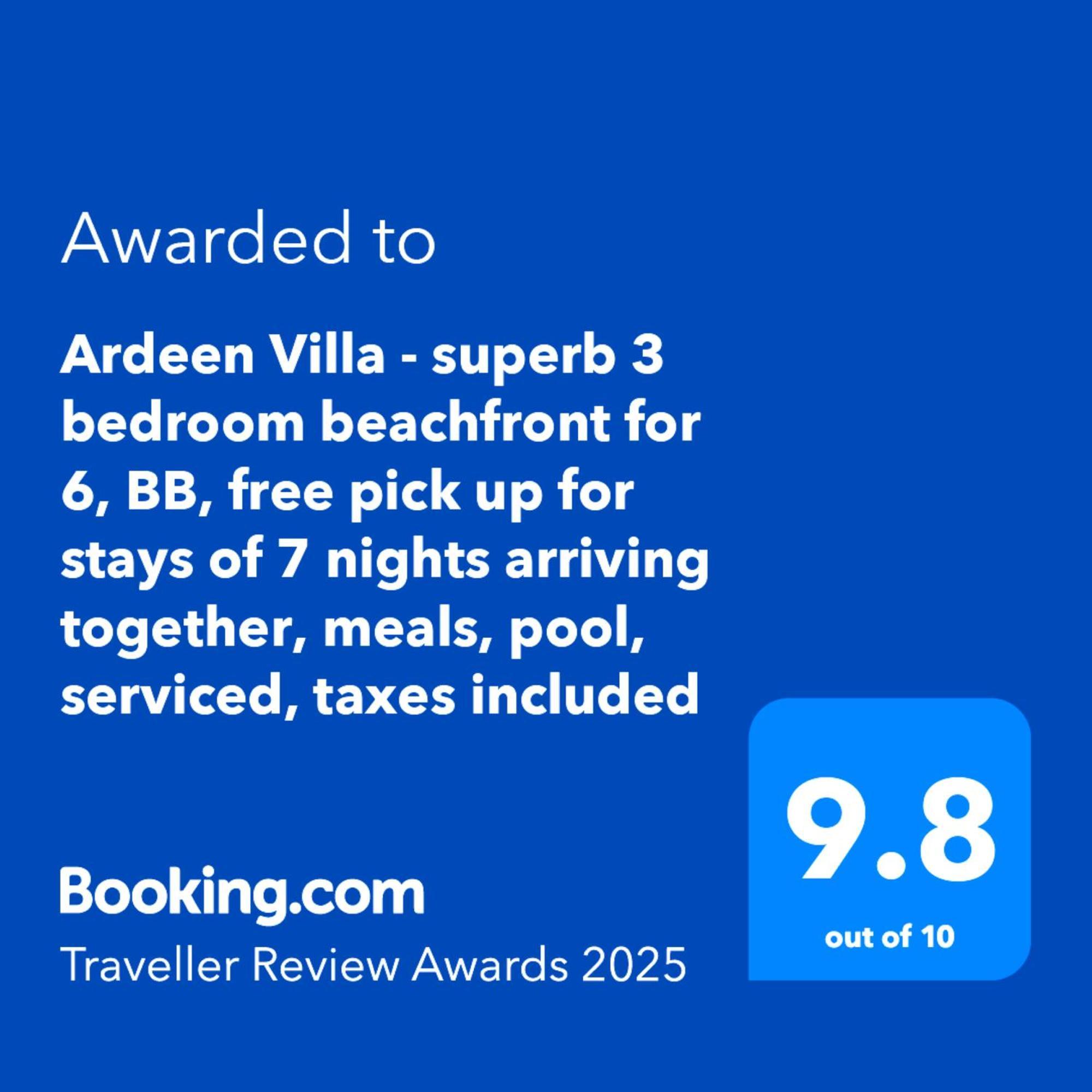 Ardeen Villa - Superb 3 Bedroom Beachfront For 6, Bb, Free Pick Up For 7 Night Stays Arriving Together, Fully Serviced, Taxes Included Tangalle Exteriör bild